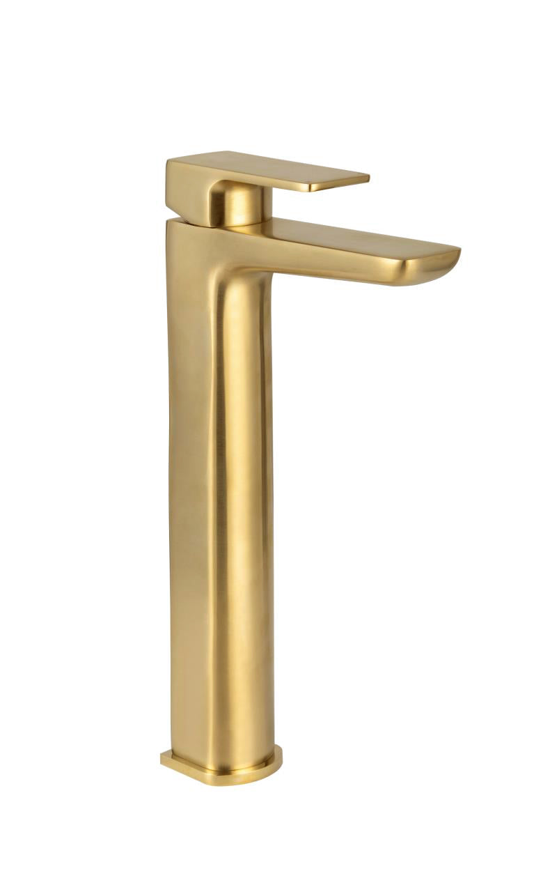 CHI BRUSHED BRASS PVD TALL MONO BASIN      MIXER FOR COUNTERTOP BASINS