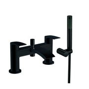 PSI BLACK ELECTROPLATED BATH SHWR MIXR 2TH INC SLIDE RAIL & HEAD / WAND. NO BAT