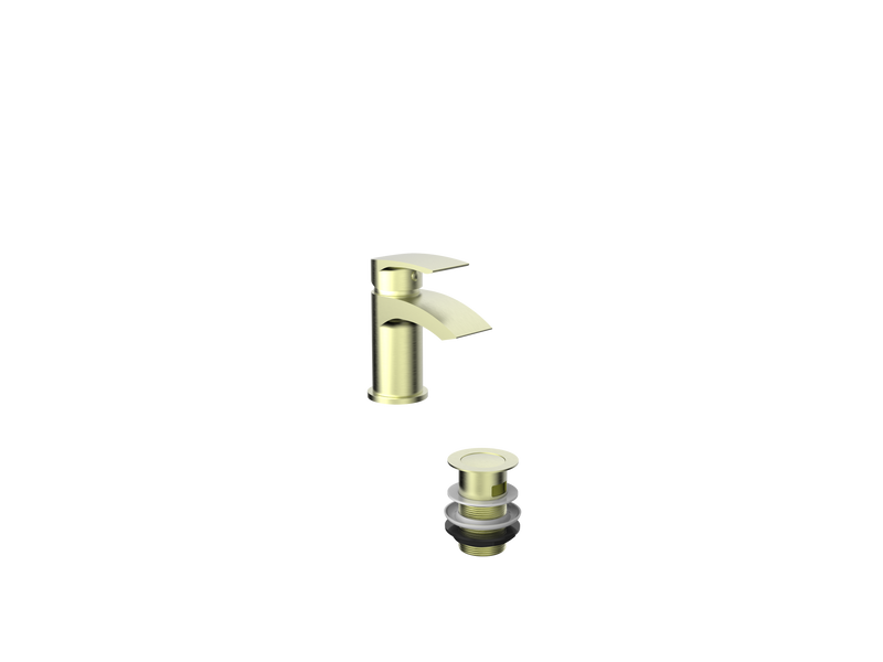 PSI BRUSHED BRASS PVD MONO BASIN MIXER     INCL PUW
