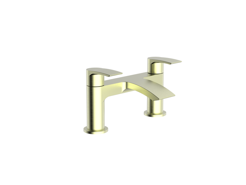 PSI BRUSHED BRASS PVD BATH FILLER 2TH, ONE SPOUT DOES NOT INCLUDE BATH WASTE