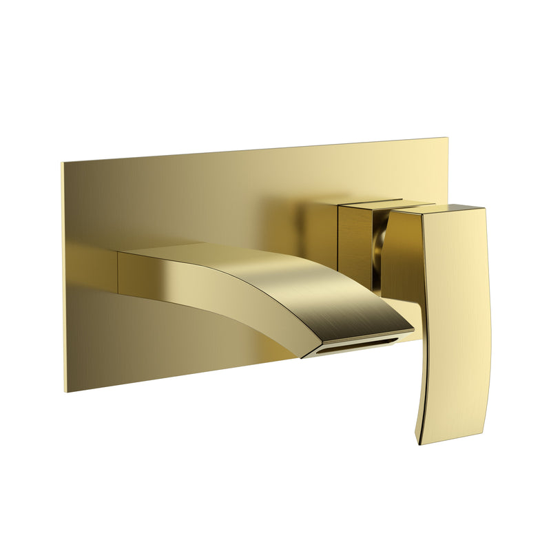 PSI BRUSHED BRASS PVD WALL MOUNTED         BATH FILLER. DOES NOT INCLUDE BATH W