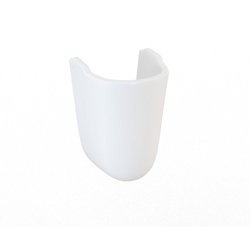 Glade 350mm x 225mm Semi Pedestal - White