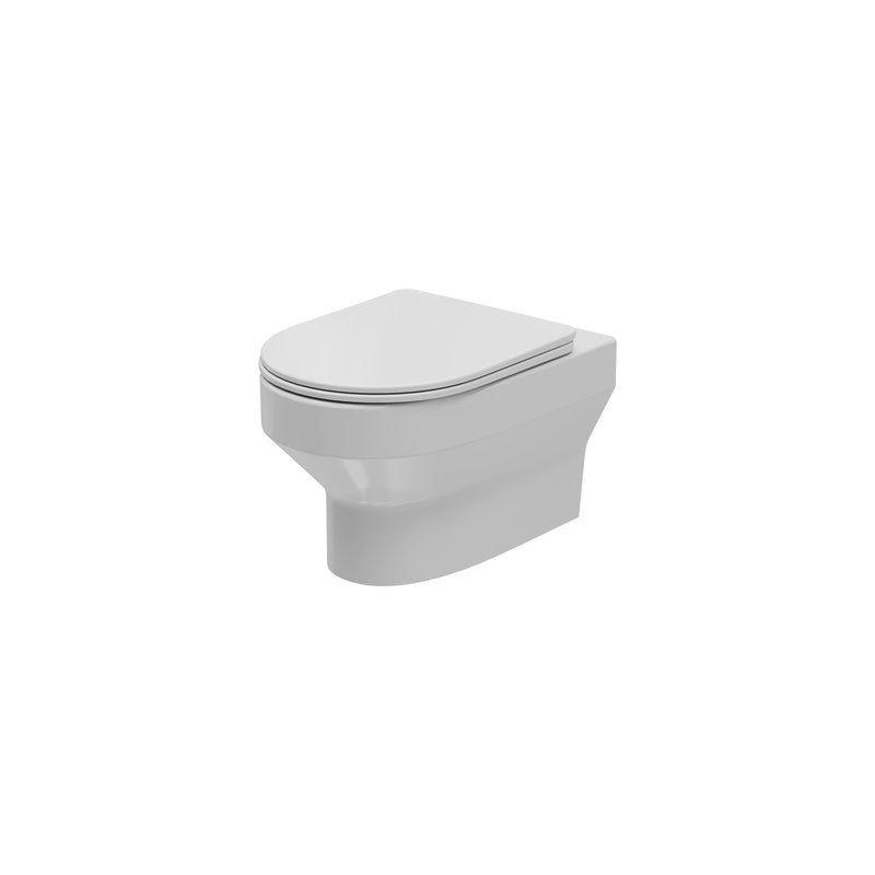 Glade Round 360mm x 515mm x 360mm Wall Hung WC Pan - White