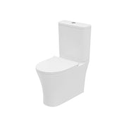 Drift Rimless 400mm x 600mm x 355mm Close Coupled Closed Back WC Pan - White