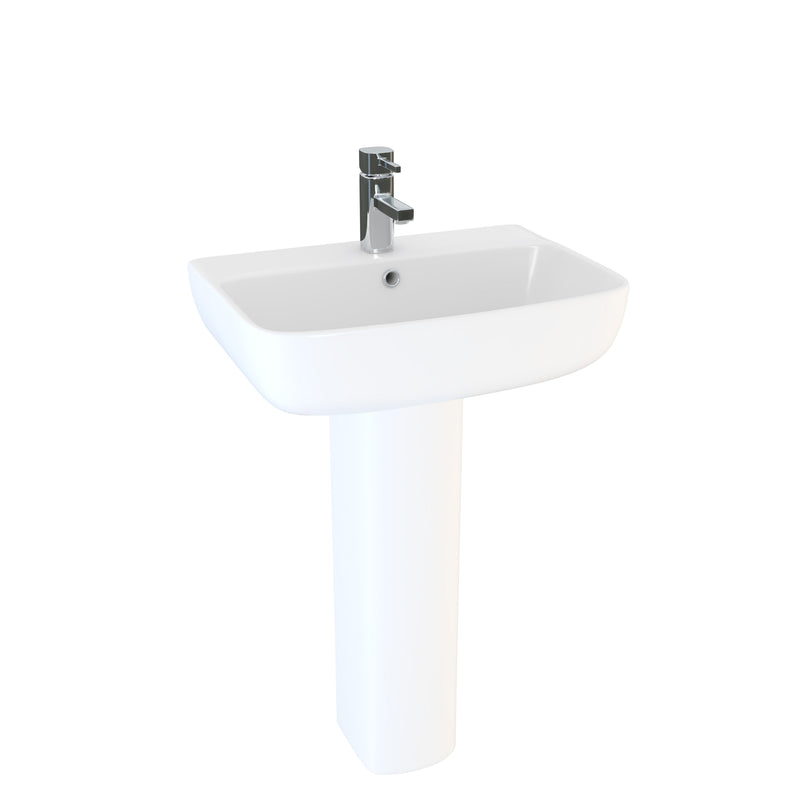 Eclipse 550mm x 395mm Thin Lipped Square Basin
