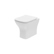 Eclipse Square 400mm x 500mm x 360mm Back To Wall WC Pan - White