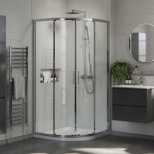 Belmont 6mm x 1200mm x 800mm 2 Door Quadrant Shower Enclosure
