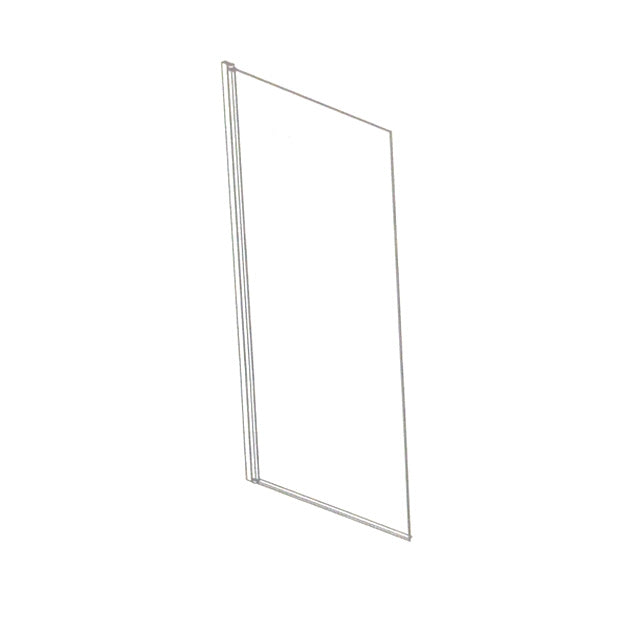 Belmont 6mm x 800mm x 1400mm Square Bath Screen