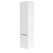 Thalia 1600mm x 350mm x 350mm 2 Door Tall Boy Storage Unit - Matt White