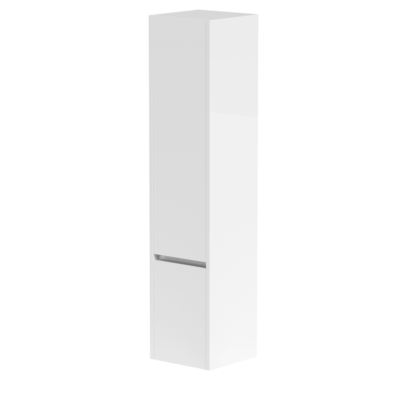 Thalia 1600mm x 350mm x 350mm 2 Door Tall Boy Storage Unit - Matt White