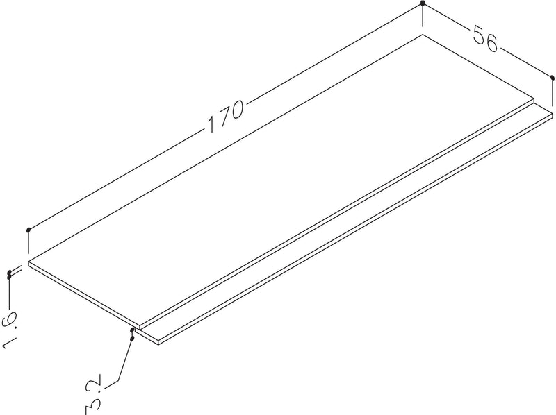 Thalia 1700mm 2 Piece Bath Panel - Matt White
