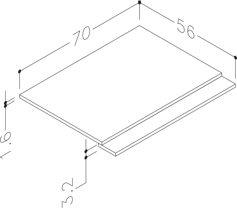 Thalia 700mm 2 Piece Bath Panel - Matt White