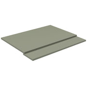 Thalia 800mm 2 Piece Bath Panel - Savannah Green