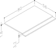 Thalia 800mm 2 Piece Bath Panel - Savannah Green