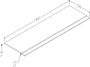 Thalia 1800mm 2 Piece Bath Panel - Matt Grey