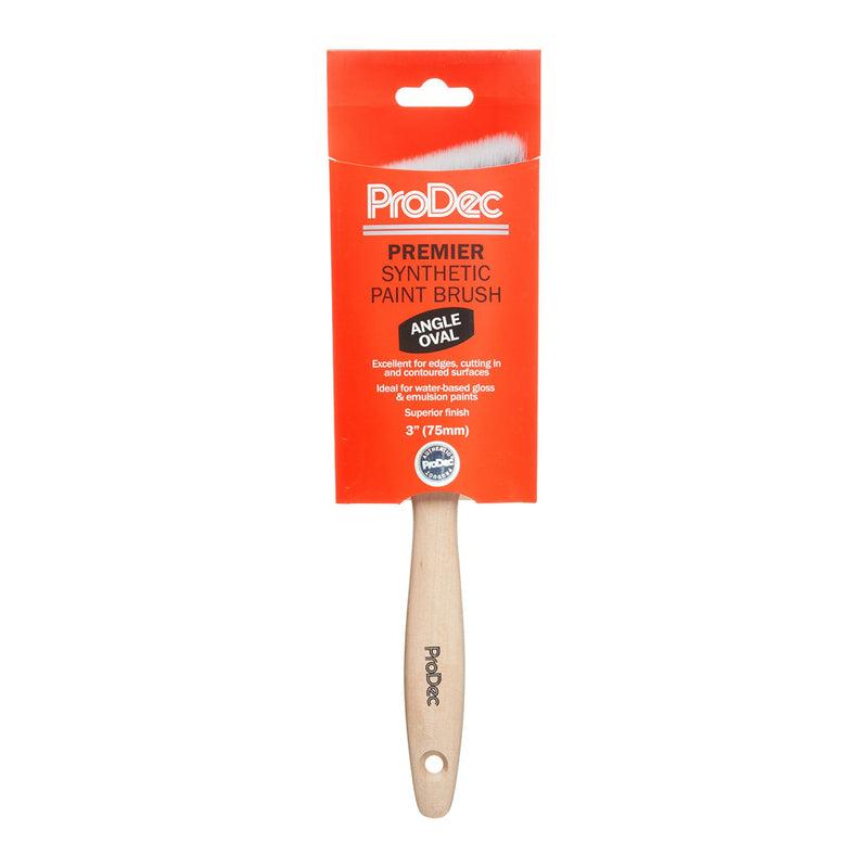 ProDec 3" Premier Angle Oval Paint Brush