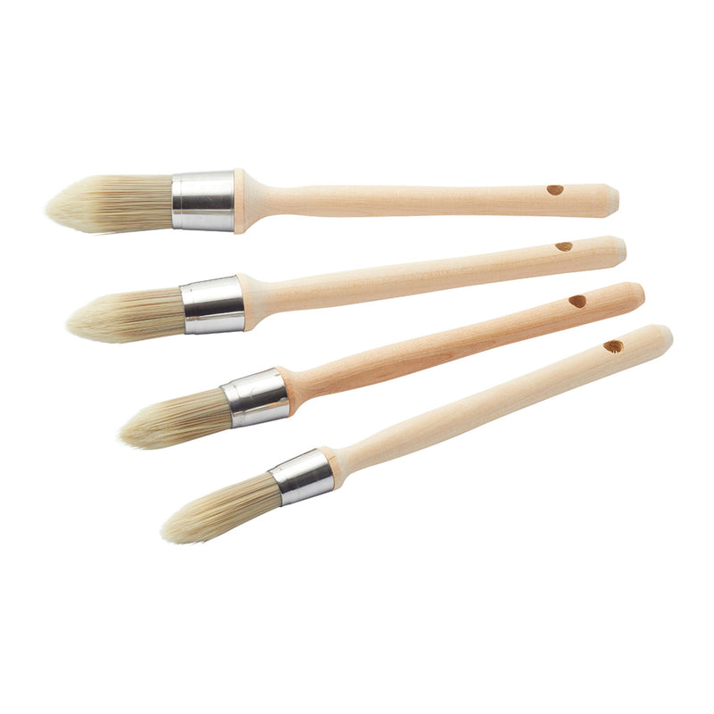 ProDec 4pc Pointed Synthetic Sash Brush Set