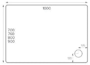 ALPHA 1000MM X 900MM ANTI-SLIP             SHOWER TRAY