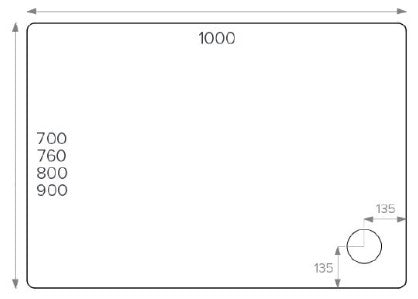 ALPHA 1000MM X 900MM ANTI-SLIP             SHOWER TRAY
