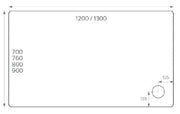 ALPHA 1200MM X 900MM ANTI-SLIP             SHOWER TRAY