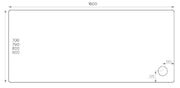 ALPHA 1600MM X 700MM ANTI-SLIP             SHOWER TRAY