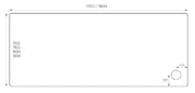 ALPHA 1700MM X 760MM ANTI-SLIP             SHOWER TRAY