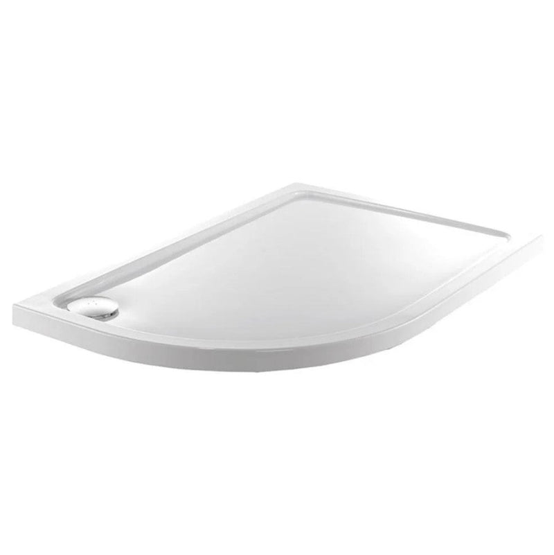 ALPHA LH 1200MM X 900MM QUADRANT ANTI-SLIP SHOWER TRAY TRAY 550MM RADIUS