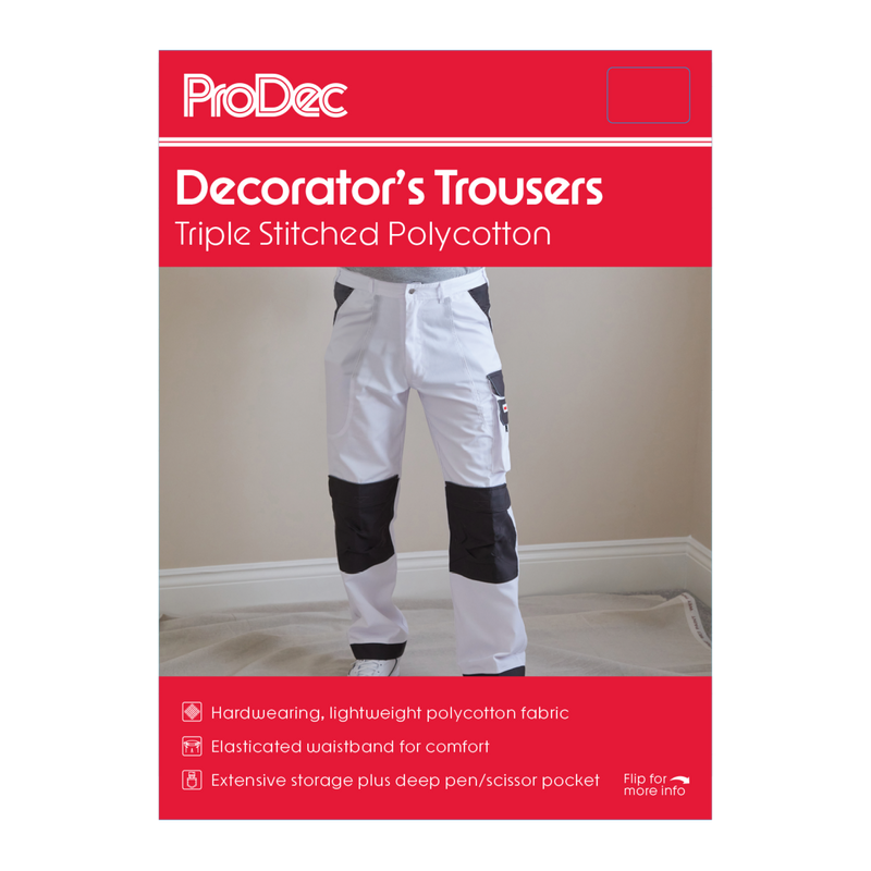 ProDec Polycotton Decorator's Trousers - 32" waist regular leg