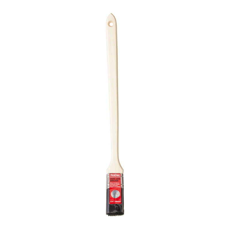 ProDec 1.5" Dogleg Angled Long Handle Paint Brush