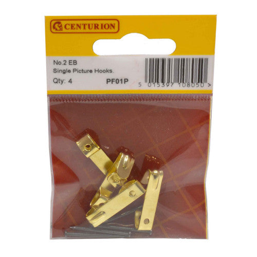 No 2 EB Single Picture Hooks  (Pack of 4)