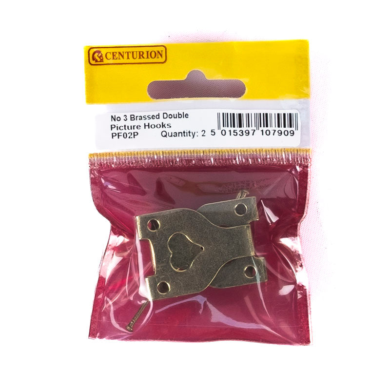 No 3 EB Double Picture Hooks (Pack of 2)