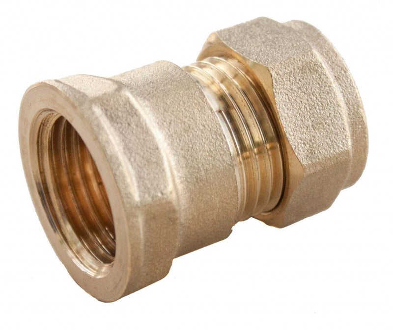 Oracstar Compression Straight Connector - Female 15mm x 1/2" FI