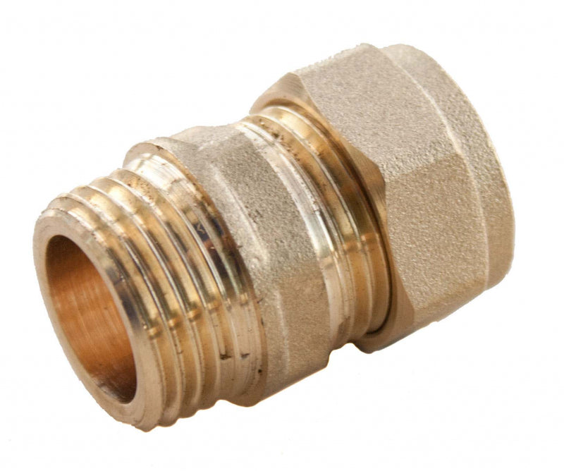 Oracstar Compression Straight Connector - Male 15mm x 1/2" MI