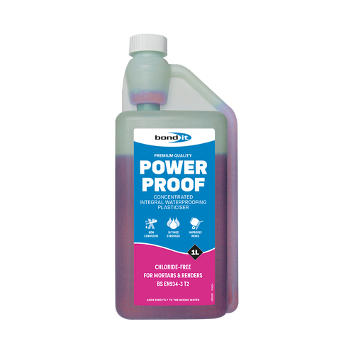 Bond It Power Proof Integral Waterproofer Concentrate 1L - Box of 10