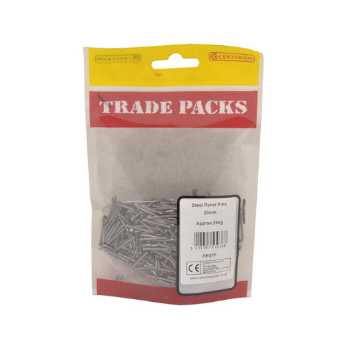 Panel Pins - Steel - 20mm - (250g Pack)