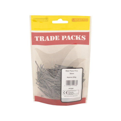 Panel Pins - Steel - 30mm - (250g Pack)