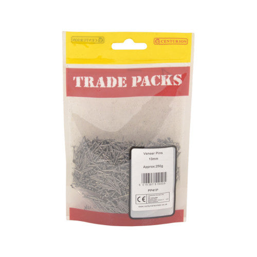 Veneer Pins - Steel - 13mm - (250g Pack)