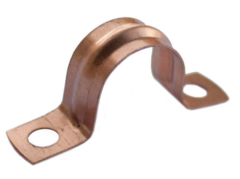 Oracstar Saddle Pipe Clips - Copper 22mm (Pack 6)