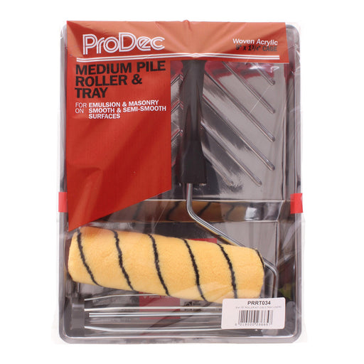 ProDec 9" x 1.75" Medium Pile Tiger Roller Set + 5 Tray Liners