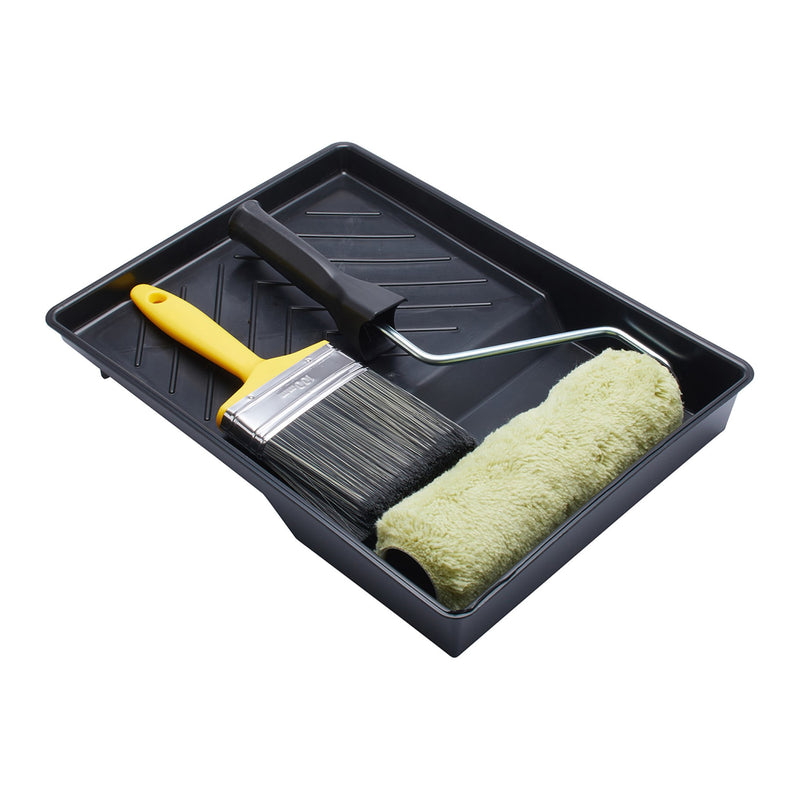 ProDec 9" x 1.75" 4pc Long Pile Masonry Roller & Brush Set