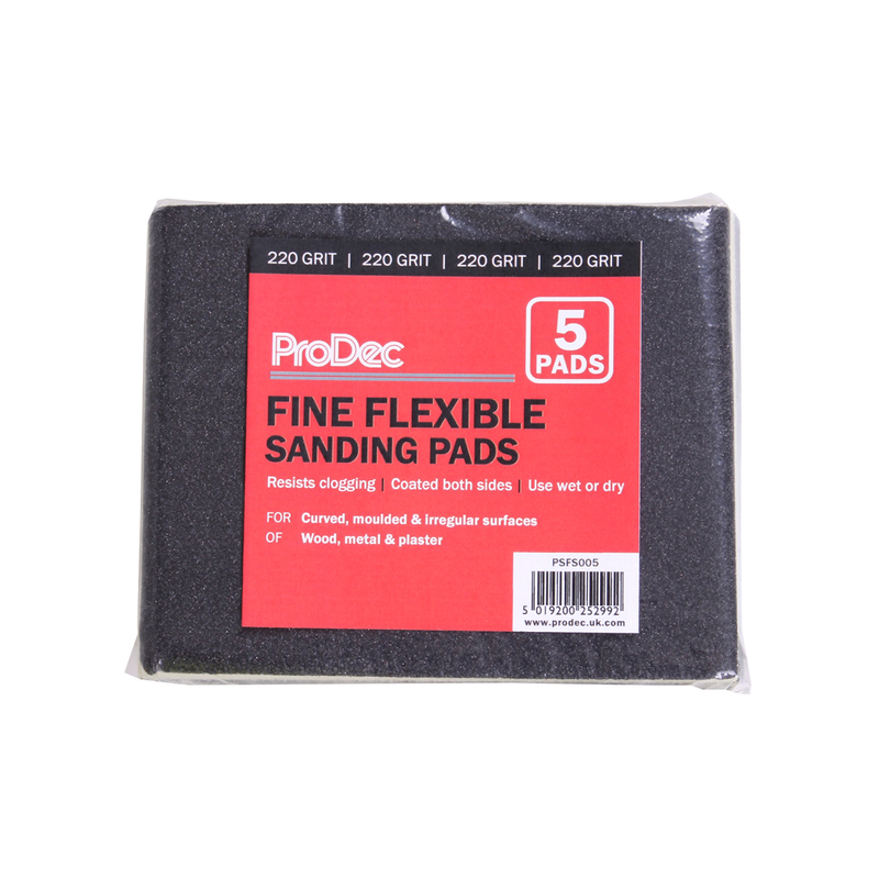 ProDec 5pk Flexible Sanding Pad: 220 Fine grade