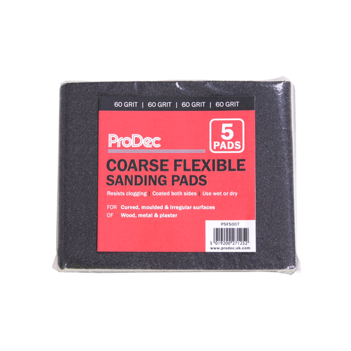 ProDec 5pk Flexible Sanding Pad: 60 Coarse grade