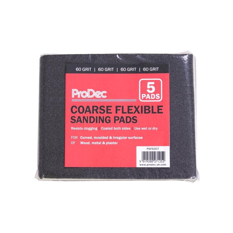 ProDec 5pk Flexible Sanding Pad: 60 Coarse grade