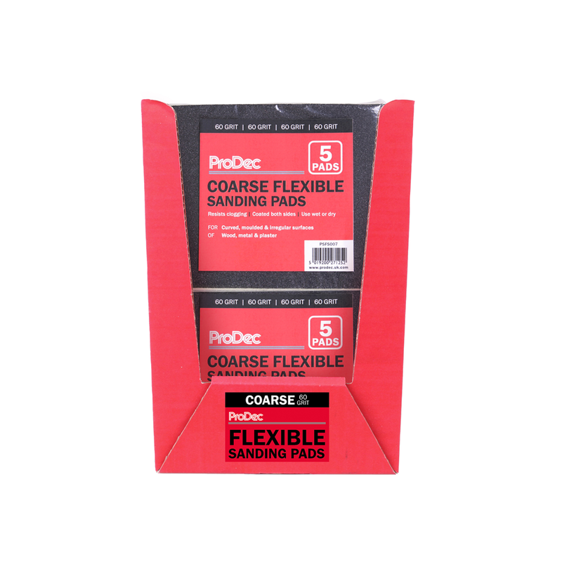 ProDec 5pk Flexible Sanding Pad: 60 Coarse grade