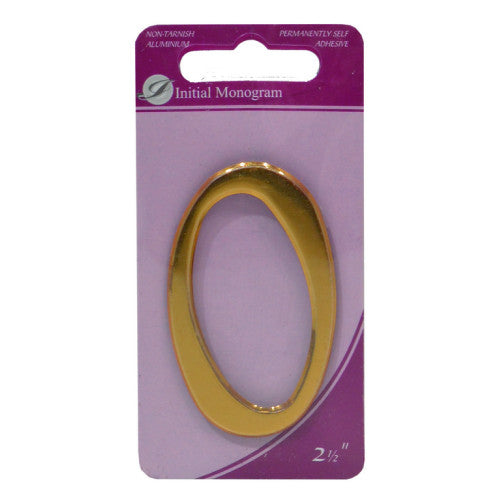 2 1/2" Gold Effect Pullman Numeral 0