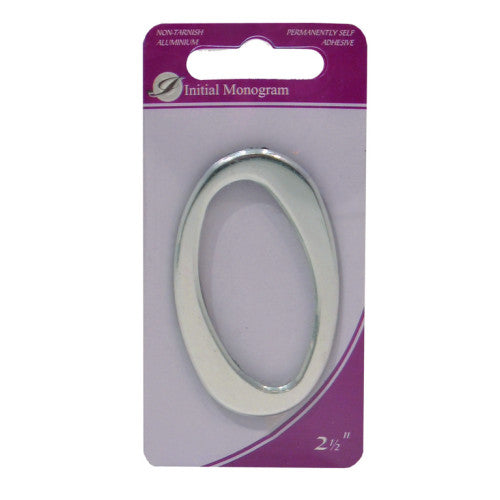 2 1/2" Silver Effect Pullman Numeral 0