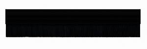 Exitex Bottom Door Brush Strip PVC 914mm Black
