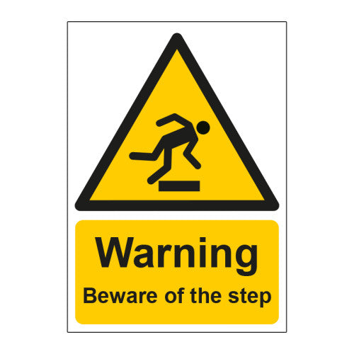 Danger beware of the step 1.2mm Recyclable PP (148 x 210mm)