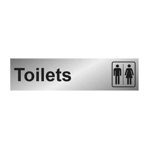 Toilet 1.2mm Recyclable PP - SILVER (200 x 50mm)