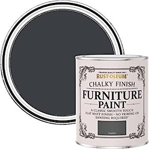 Rust-Oleum Chalky Finish Furniture Paint Graphite 125ml